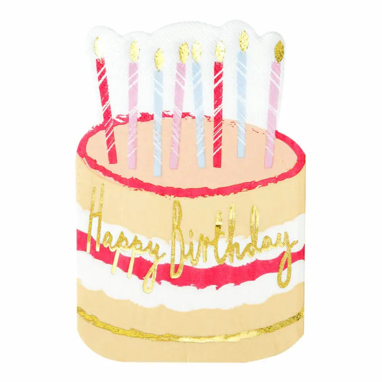 födelsedagsservetter rosform